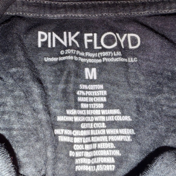 Pink Floyd Gray Cotton Blend Shirt, women’s medium - Picture 6 of 6